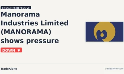 Manorama Industries Limited MANORAMA falls 5% intraday