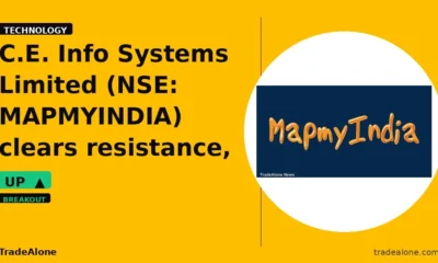 C.E. Info Systems Limited MAPMYINDIA clears resistance