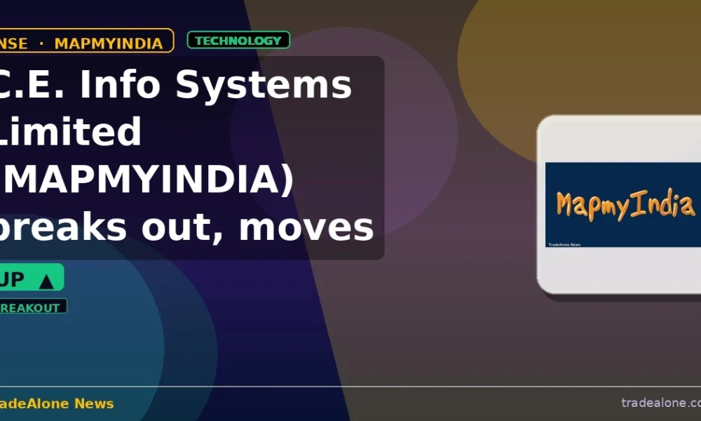 C.E. Info Systems Limited MAPMYINDIA breaks out