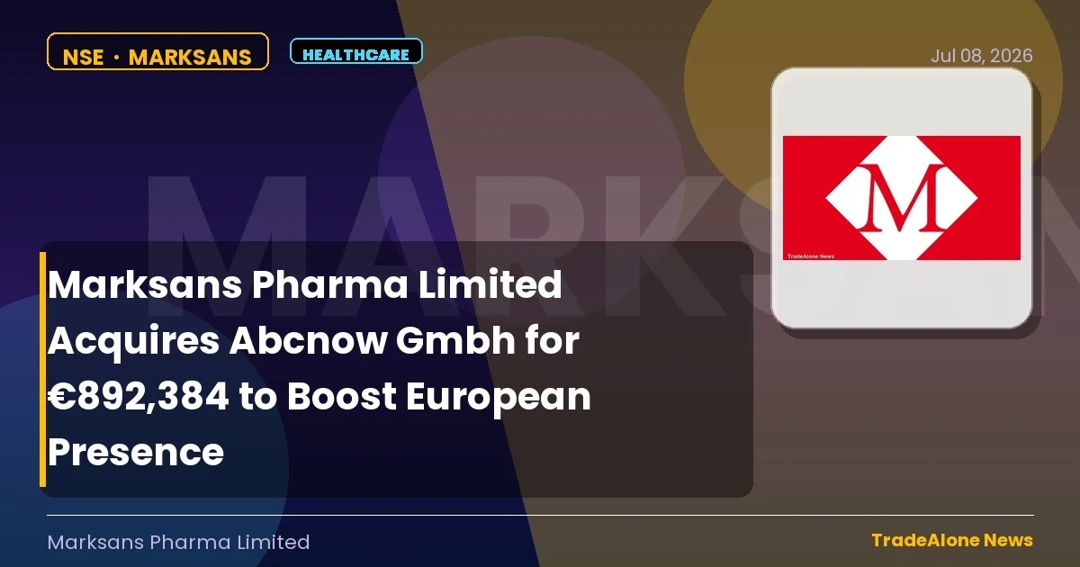 Marksans Pharma Limited Marksans Q2 2026 Acquisition