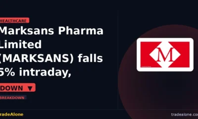 Marksans Pharma Limited MARKSANS breaks below support