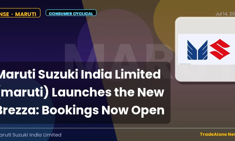 Maruti Suzuki India Limited Maruti New Brezza Launch