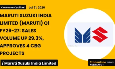 Maruti Suzuki India Limited Maruti Q1 Fy26-27 Results