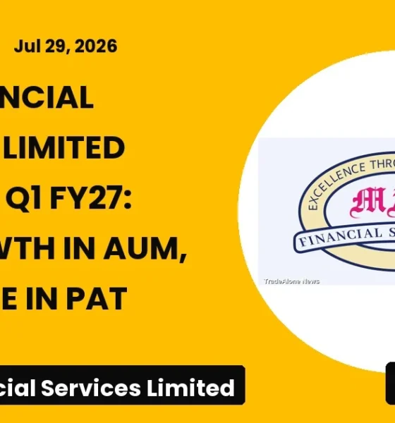 Mas Financial Services Limited Q1 FY27 Results: AUM Up 21%, PAT Surges 27%