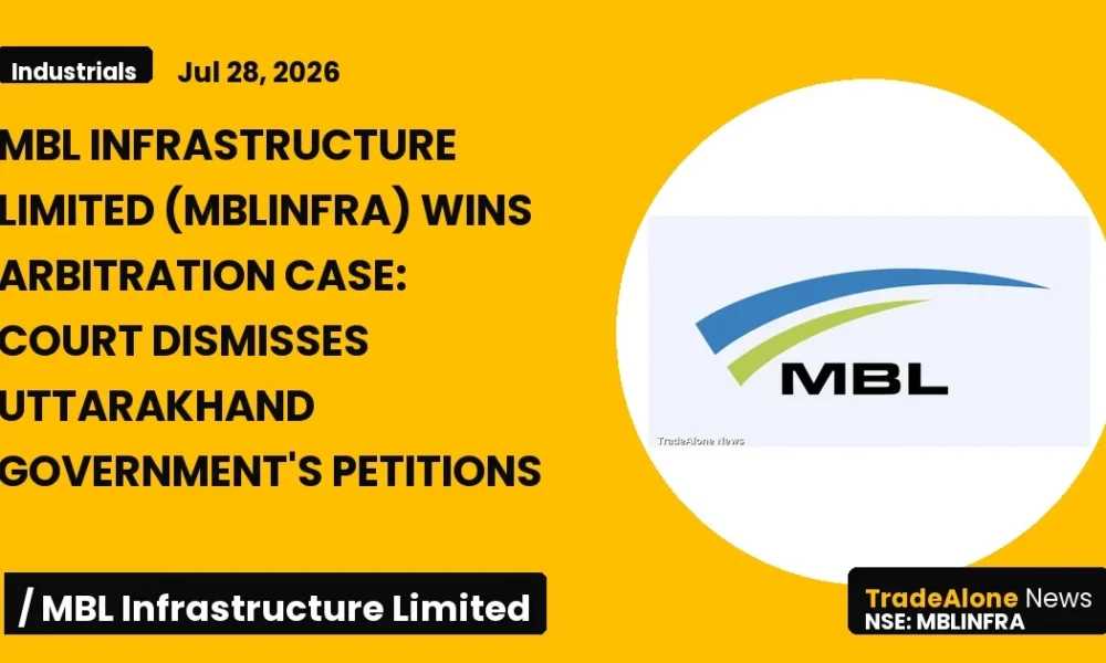 Mbl Infrastructure Limited Mblinfra Arbitration Award July 2026