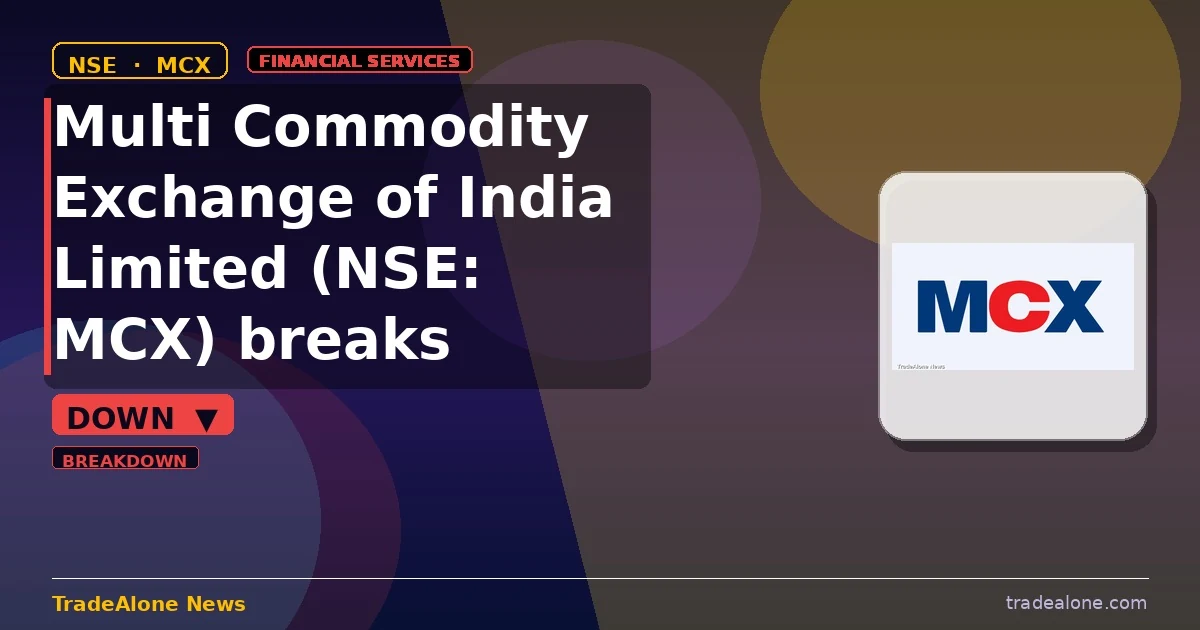 Multi Commodity Exchange of India Limited MCX breakdown