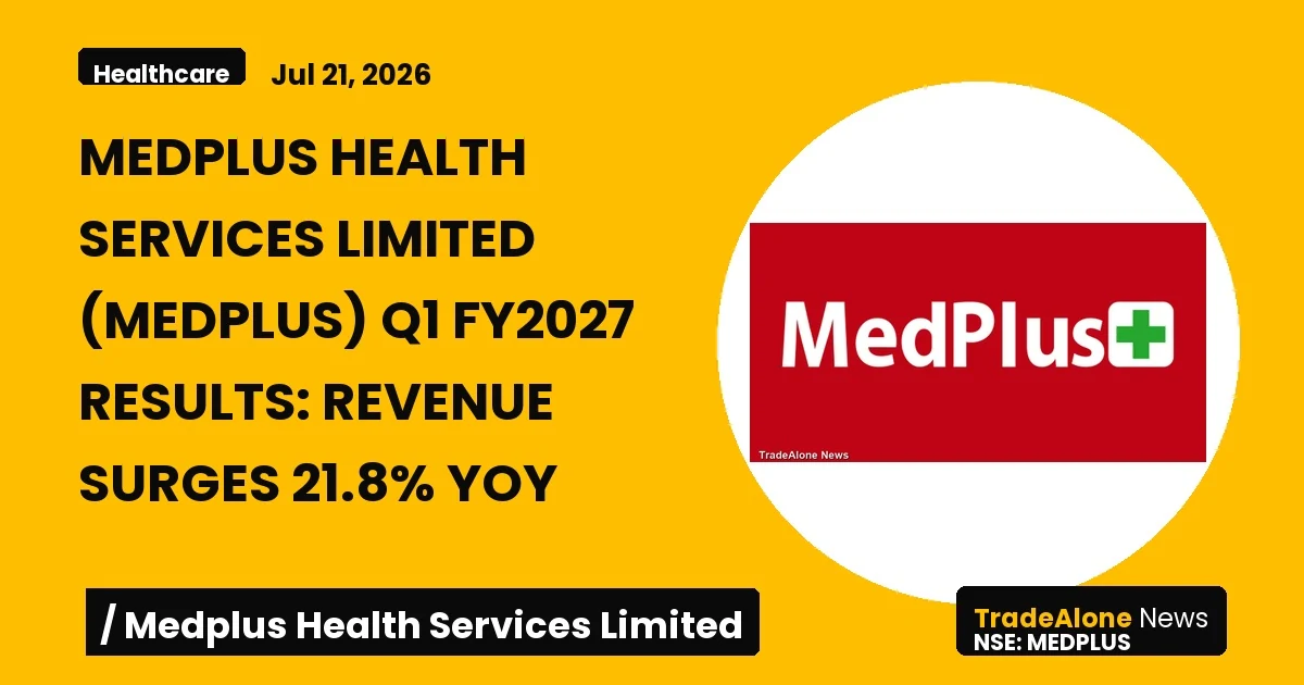 Medplus Health Services Limited Medplus Q1 Fy2027 Results
