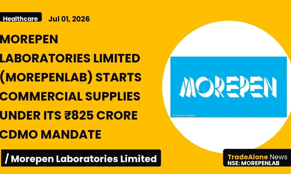 Morepen Laboratories Limited Morepenlab Q1fy26: ₹825 Crore CDMO Mandate