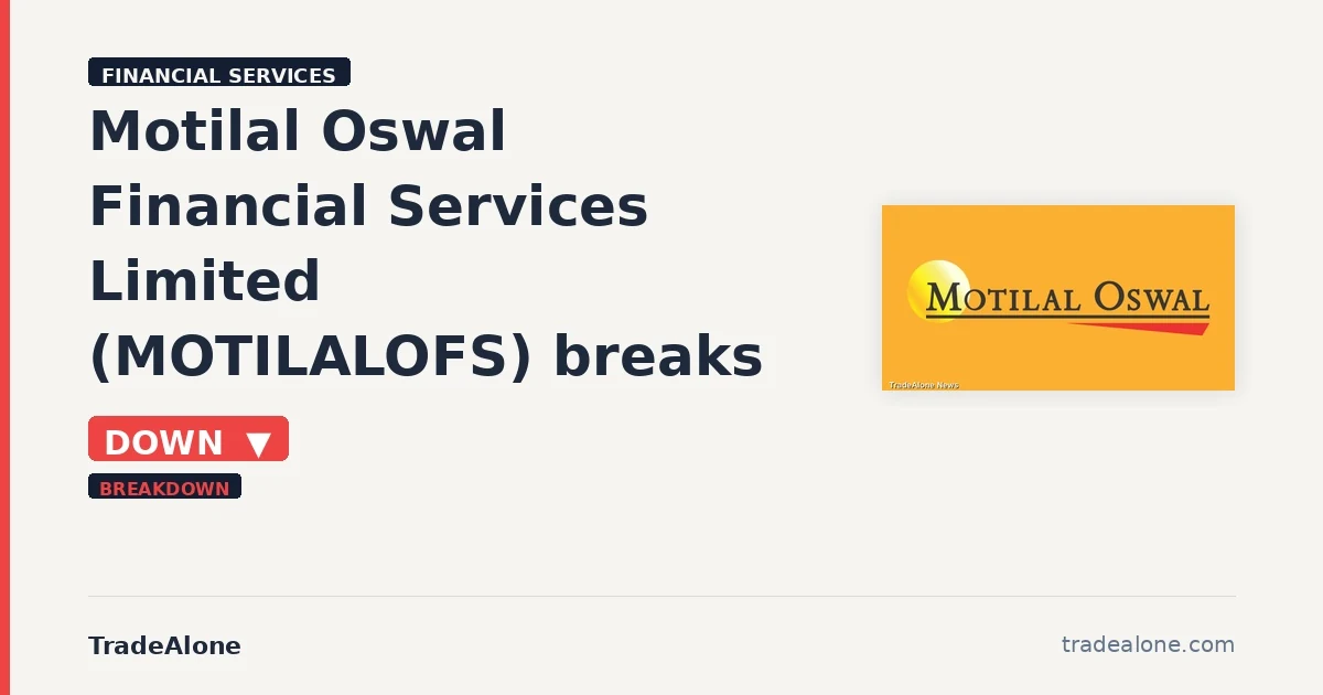 Motilal Oswal Financial Services Limited MOTILALOFS breaks below support