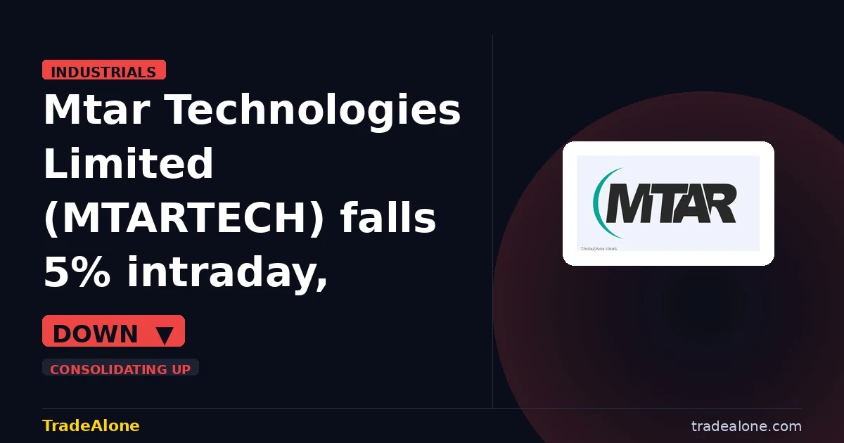 Mtar Technologies Limited MTARTECH consolidating up
