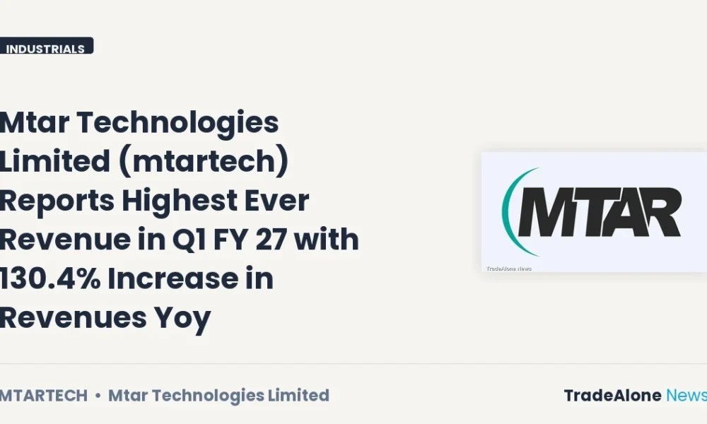 Mtar Technologies Limited Mtartech Q1 FY27 Revenue