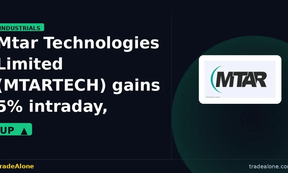 Mtar Technologies Limited MTARTECH gains 5% intraday