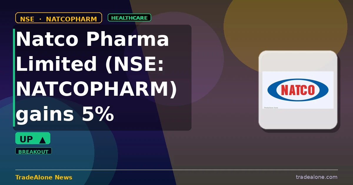 Natco Pharma Limited NATCOPHARM gains 5% intraday