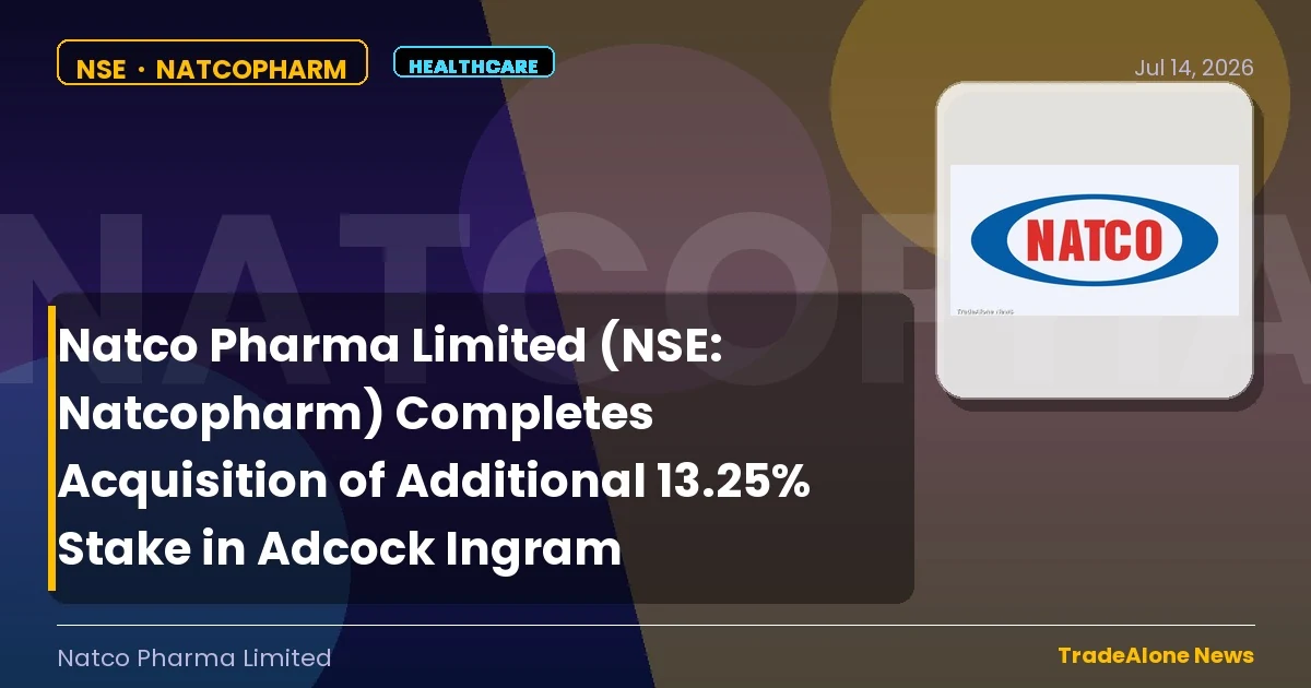 Natco Pharma Limited NSE Natcopharm July 2026 Acquisition