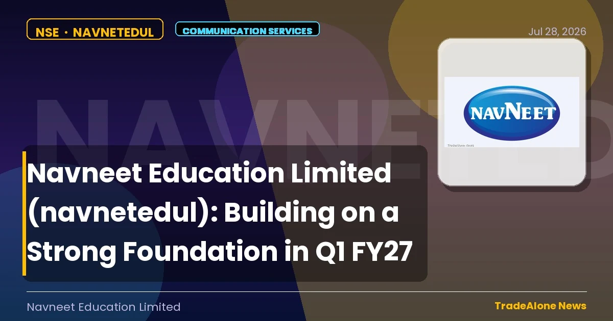 Navneet Education Limited Navnetedul Q1 FY27 Results