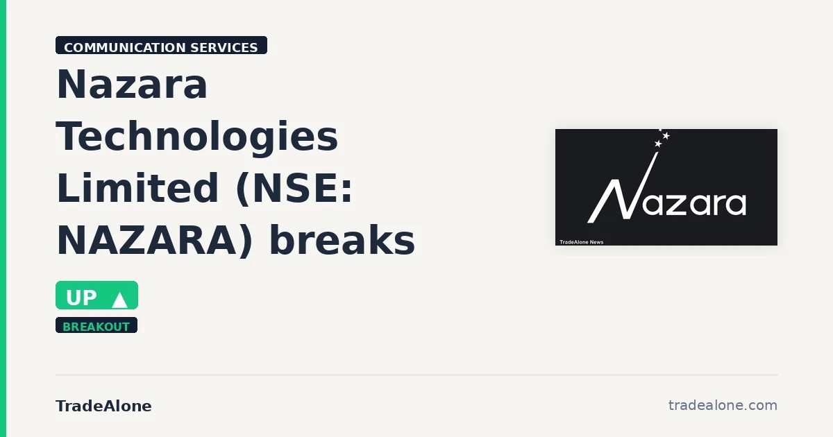 Nazara Technologies Limited NSE NAZARA breakout