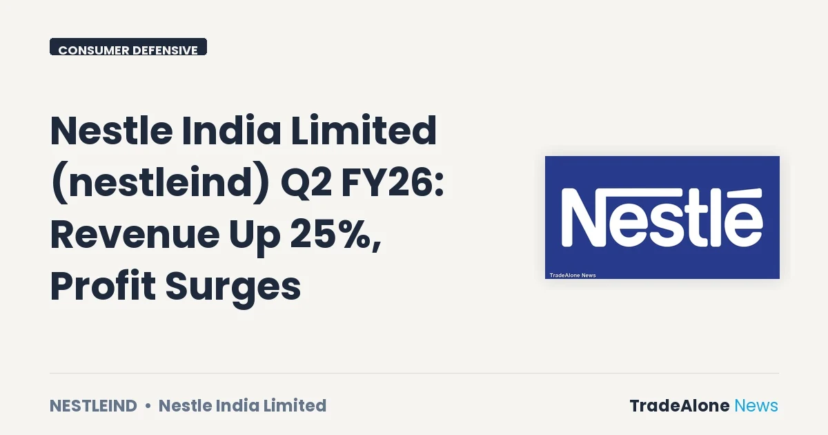 Nestle India Limited Q2 FY26 Results