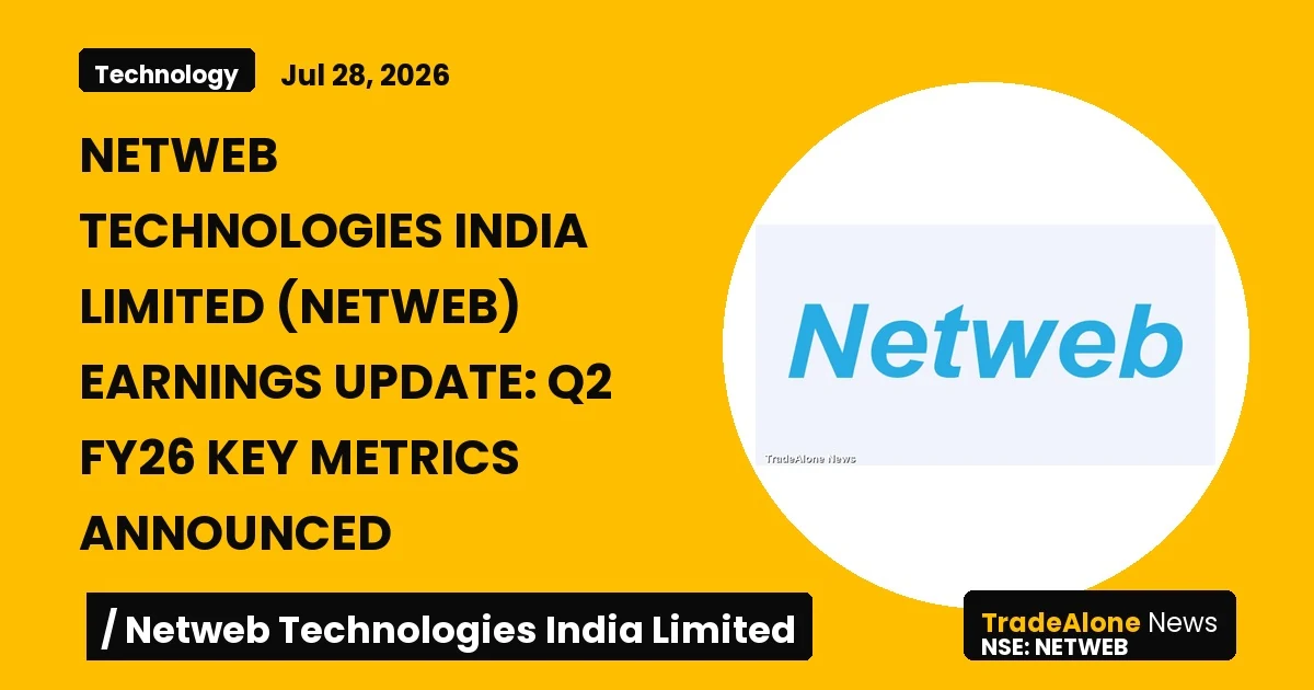 Netweb Technologies India Limited Netweb Q2 FY26 Earnings