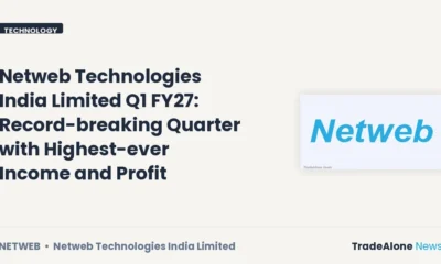 Netweb Technologies India Limited Netweb Q1 FY27 Results