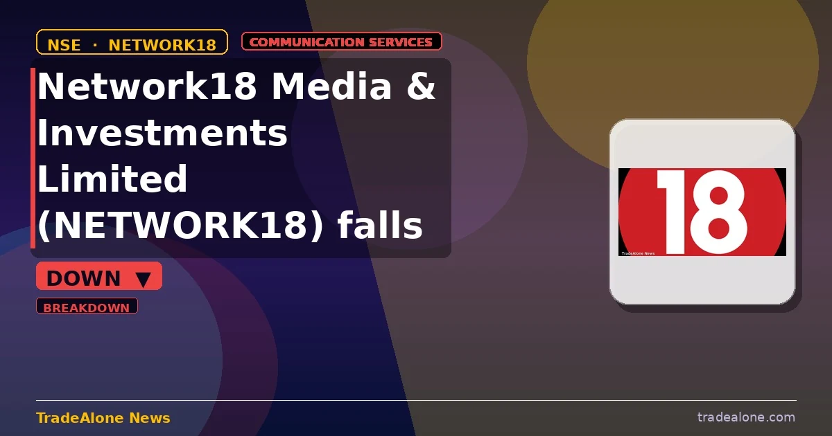 Network18 Media & Investments Limited NETWORK18 breaks below support