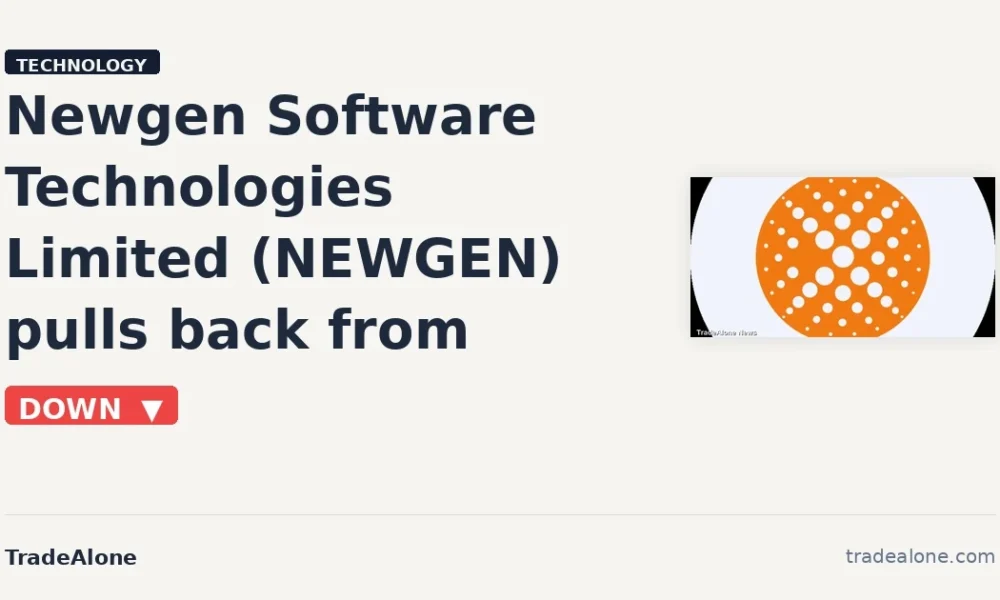 Newgen Software Technologies Limited NEWGEN pulls back from breakout highs