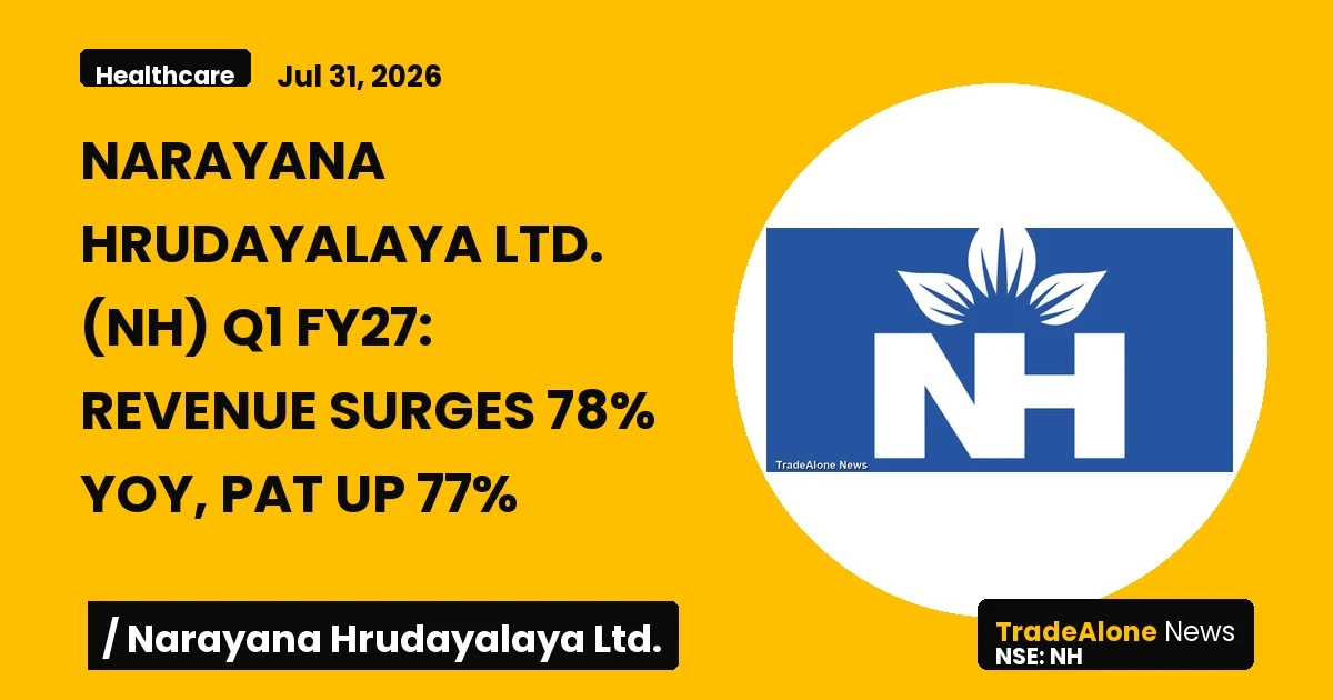 Narayana Hrudayalaya Ltd. NH Q1 FY27 Results