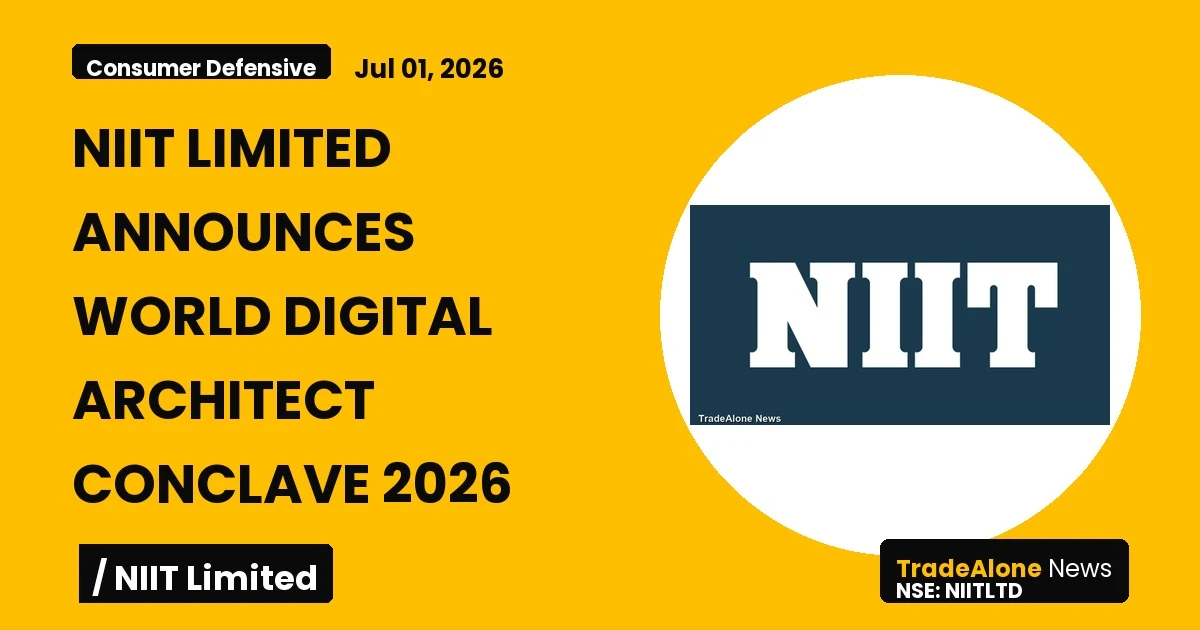 Niit Limited Niitltd World Digital Architect Conclave 2026