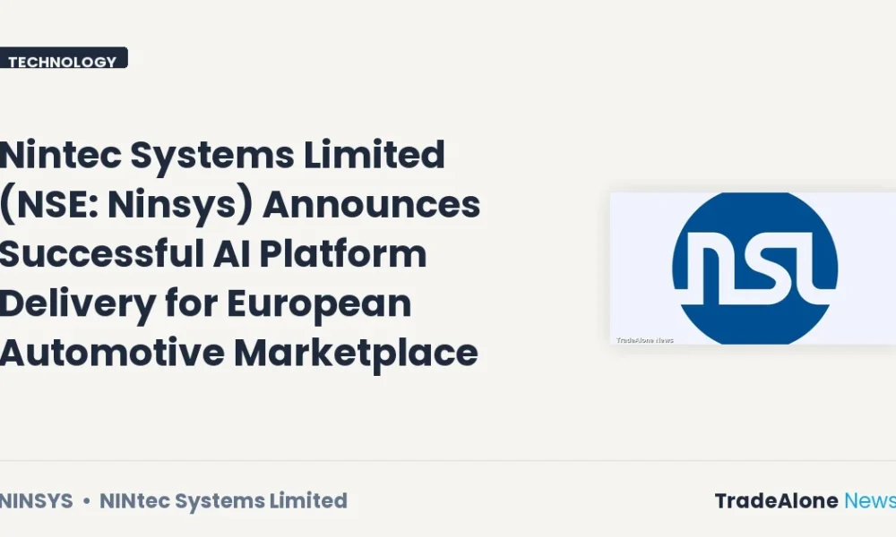 Nintec Systems Limited NSE Ninsys AI Platform July 2026