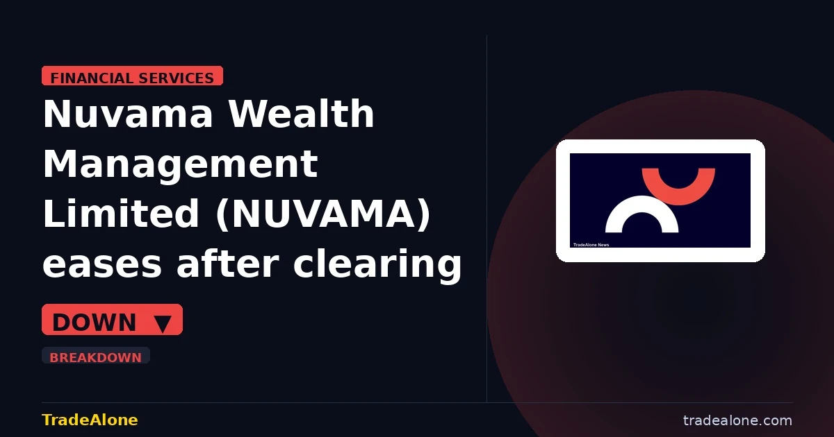 Nuvama Wealth Management Limited NUVAMA profit-taking after breakout