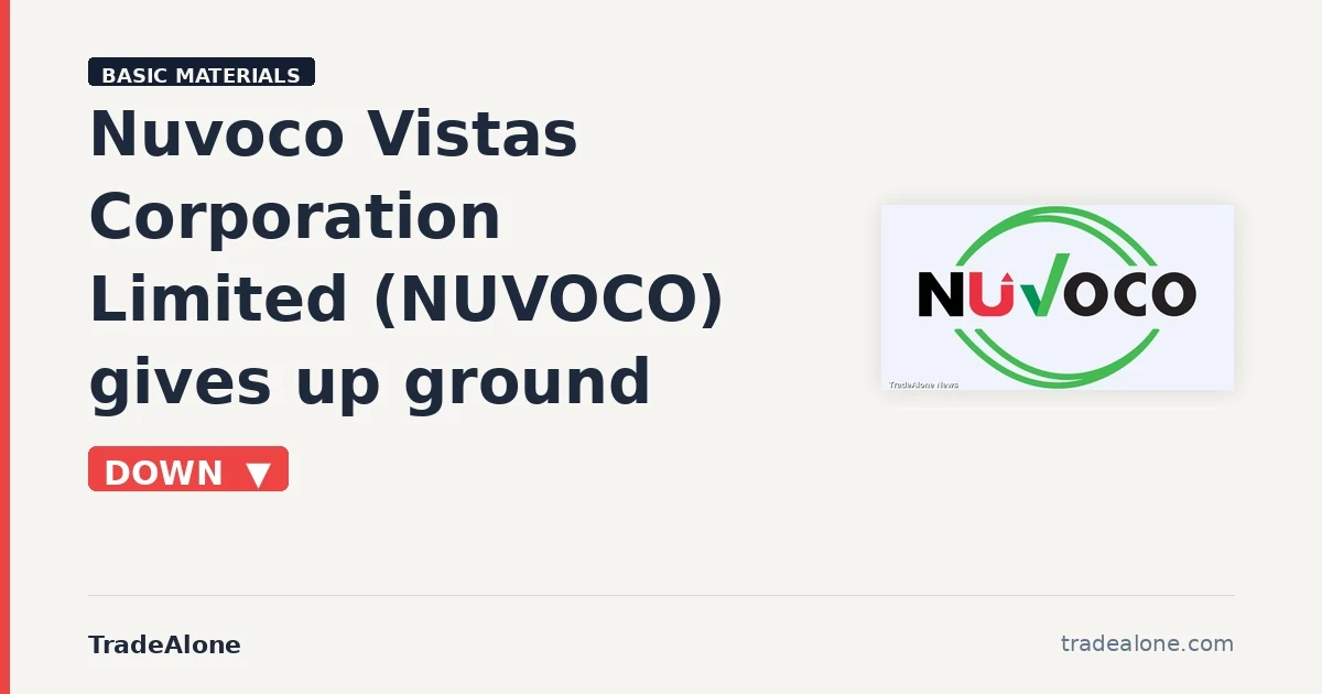 Nuvoco Vistas Corporation Limited NUVOCO pulls back from breakout highs