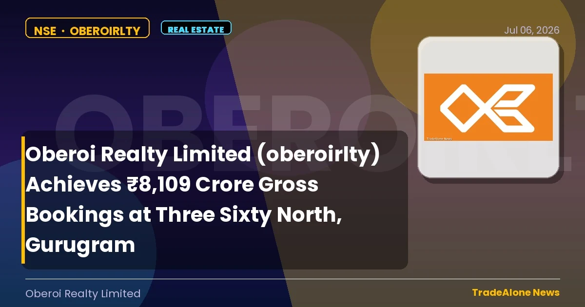 Oberoi Realty Limited Oberoirlty Q2 FY26 Gross Bookings Gurugram