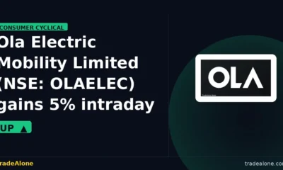 Ola Electric Mobility Limited OLAELEC gains 5% intraday