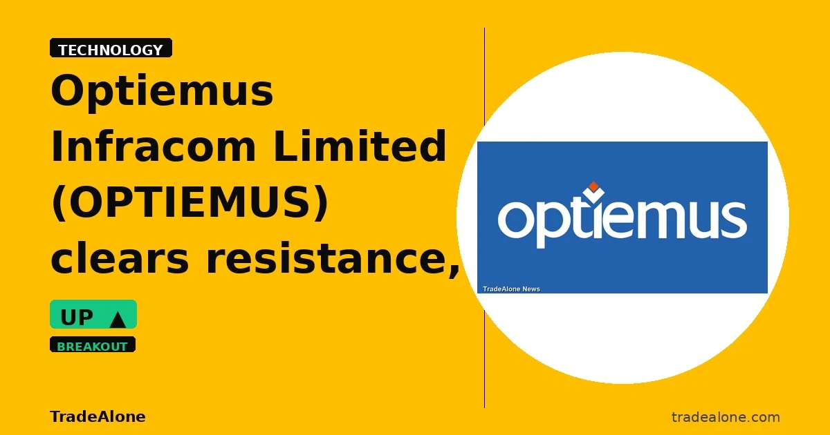 Optiemus Infracom Limited OPTIEMUS clears resistance