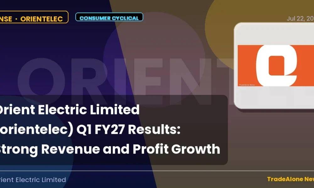 Orient Electric Limited Orientelec Q1 FY27 Results