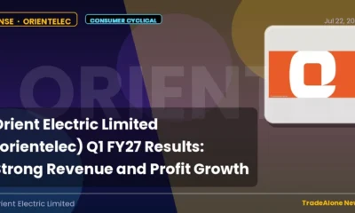 Orient Electric Limited Orientelec Q1 FY27 Results