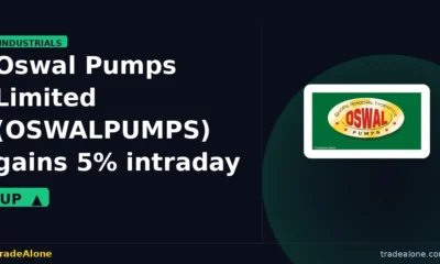 Oswal Pumps Limited OSWALPUMPS gains 5% intraday
