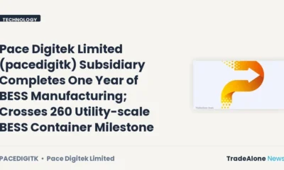 Pace Digitek Limited Pacedigitk BESS Manufacturing Milestone