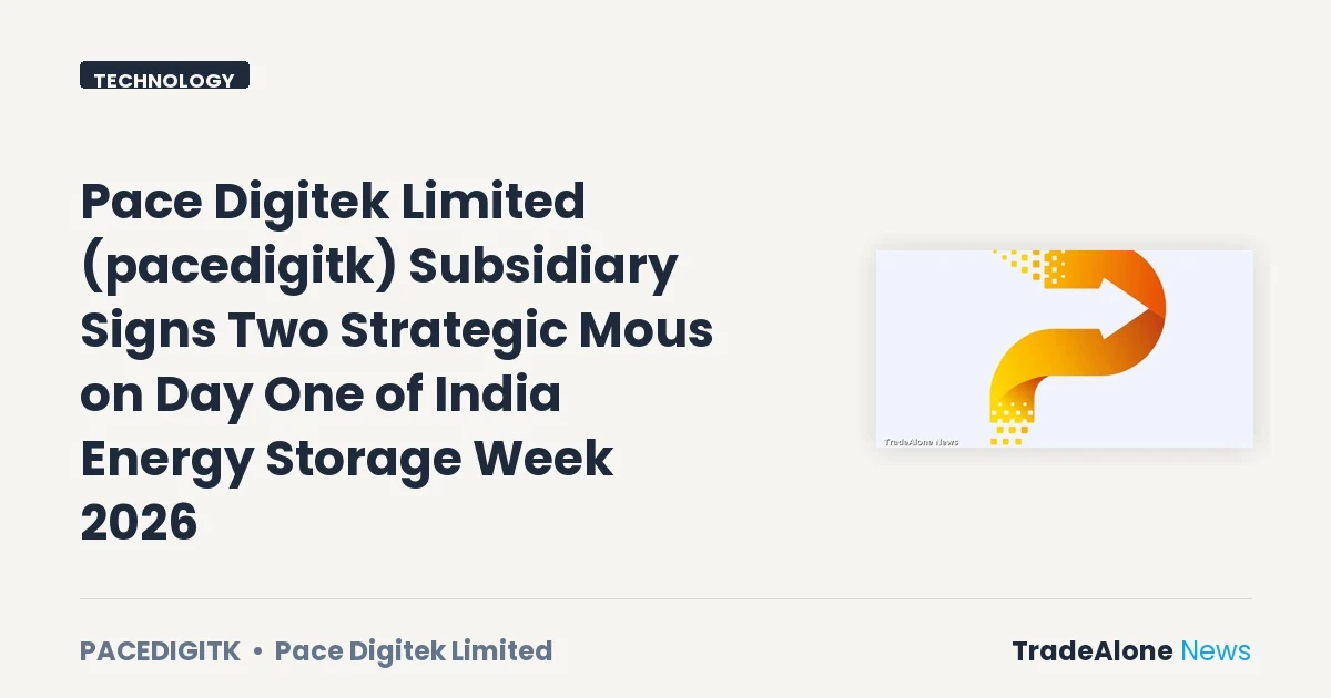 Pace Digitek Limited Pacedigitk India Energy Storage Week 2026