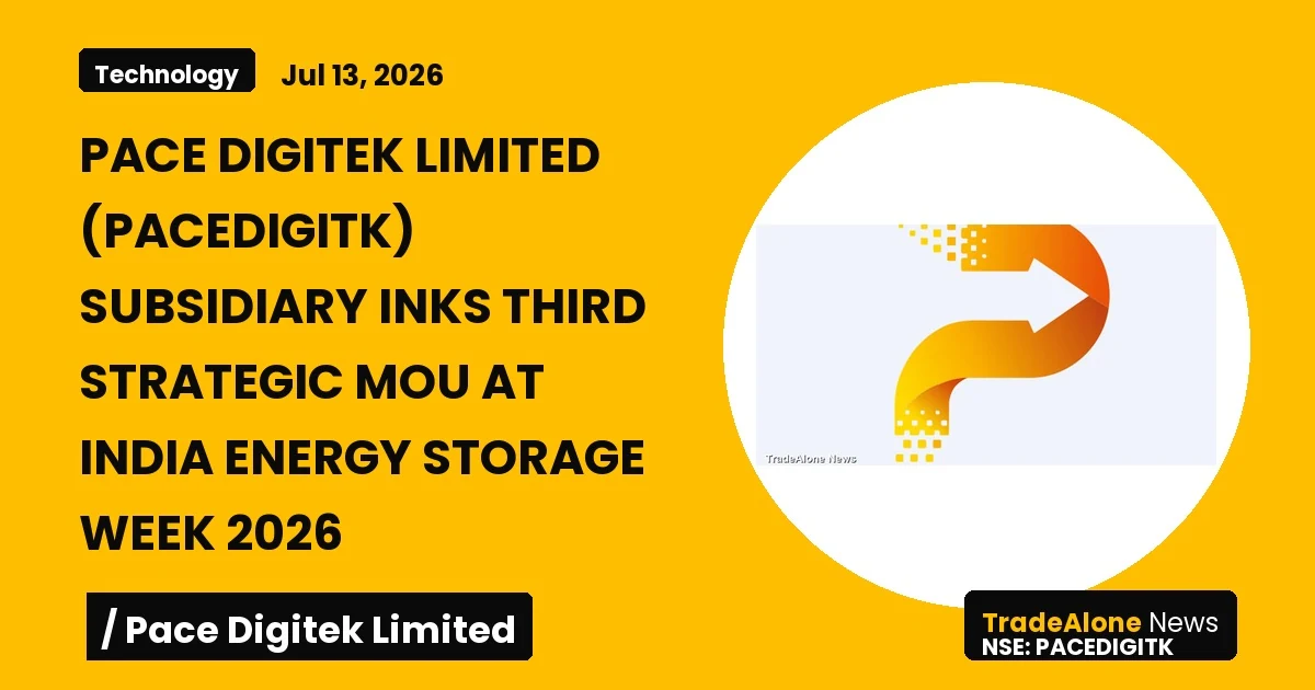 Pace Digitek Limited Pacedigitk India Energy Storage Week 2026