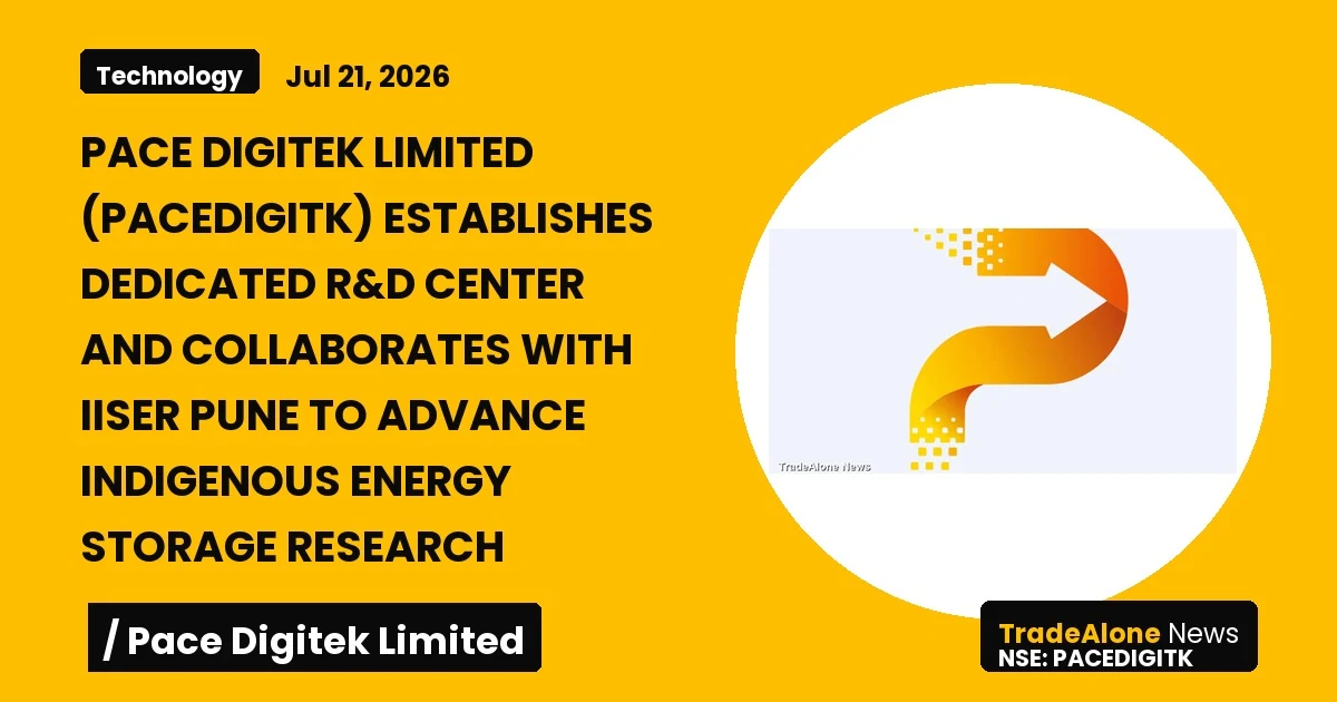 Pace Digitek Limited Pacedigitk July 2026 R&D Collaboration
