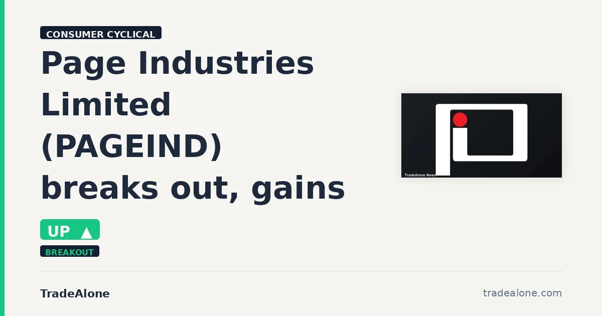 Page Industries Limited PAGEIND breakout