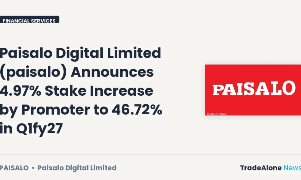 Paisalo Digital Limited Paisalo Q1fy27 Stake Increase