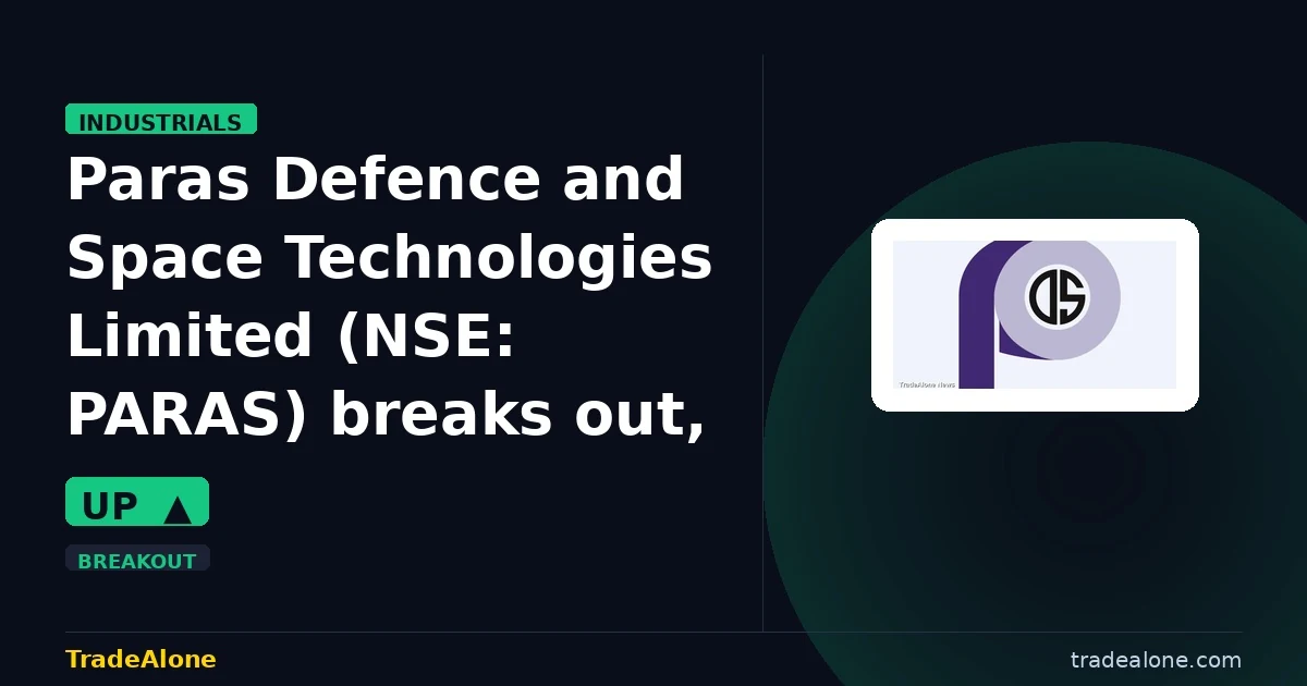 Paras Defence and Space Technologies Limited PARAS breaks out
