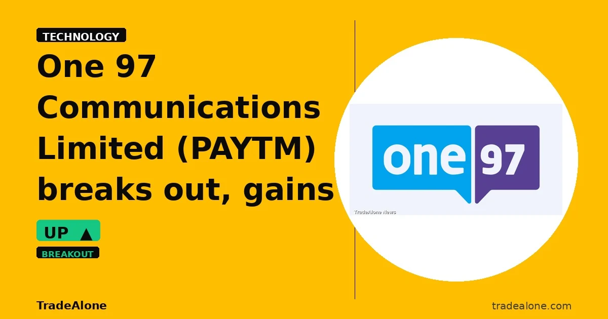 One 97 Communications Limited PAYTM breakout