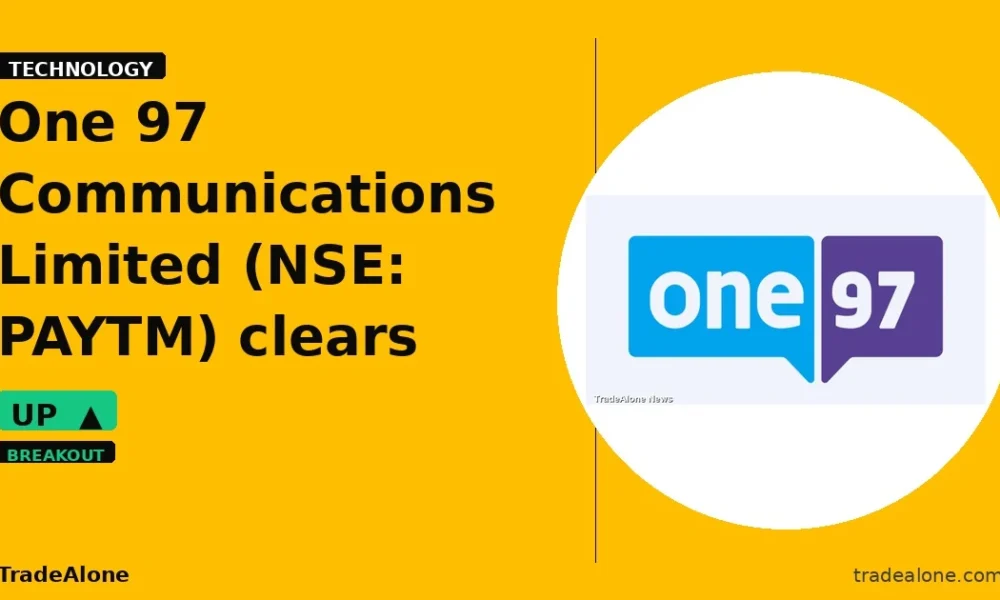 One 97 Communications Limited PAYTM clears resistance
