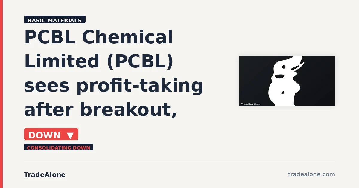 PCBL Chemical Limited NSE PCBL falls 5% intraday