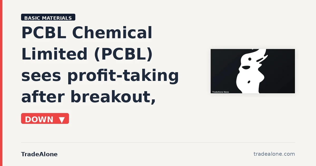 PCBL Chemical Limited NSE PCBL moves down 10% intraday