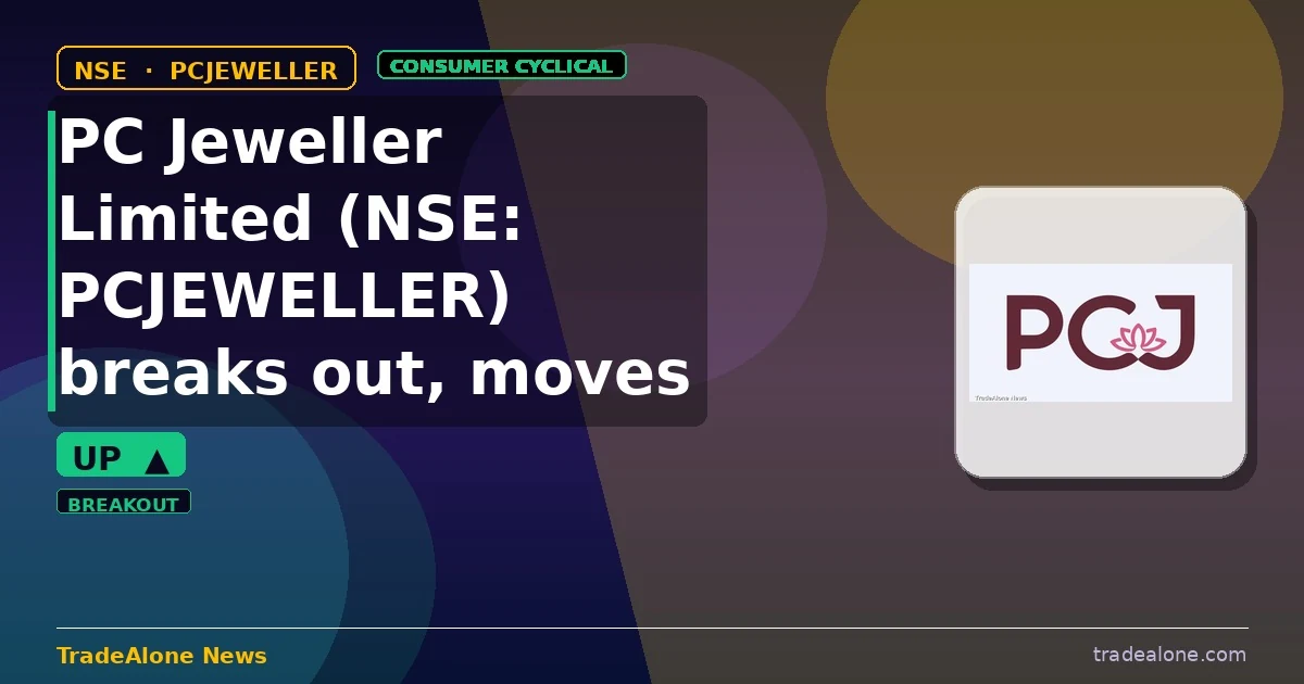 PC Jeweller Limited NSE: PCJEWELLER breakout