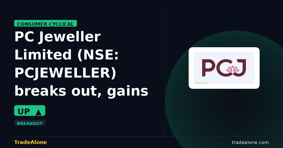 PC Jeweller Limited PCJEWELLER breakout