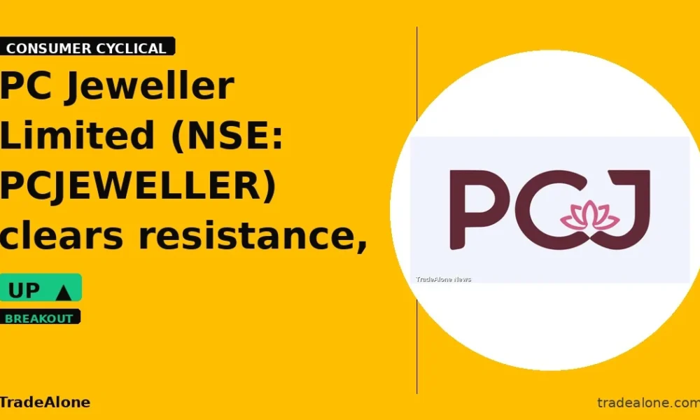 PC Jeweller Limited NSE: PCJEWELLER clears resistance